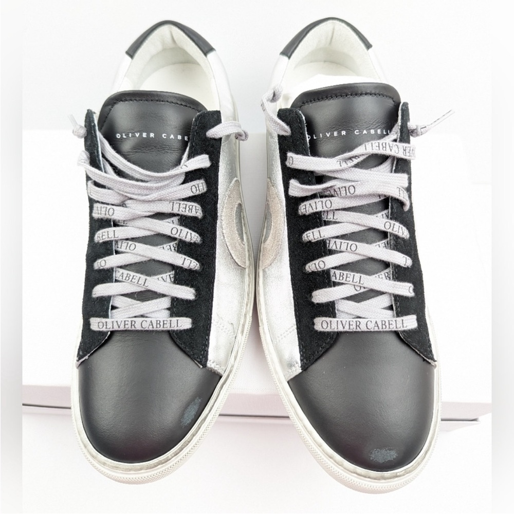 Oliver Cabell Low 1 IVY Black and Silver Sneaker EU 40 - Picture 2 of 9
